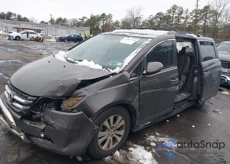 2014 Honda Odyssey Ex-L from USA, damaged, VIN 5FNRL5H65EB056643